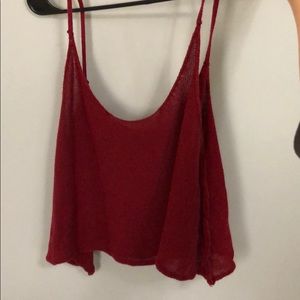 Sweater material tank top